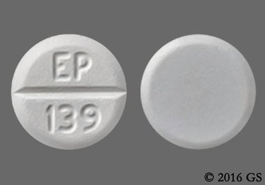 White Round EP 139 - Glycopyrrolate 1mg Tablet