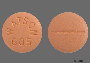 Beige Round WATSON 605 - Labetalol Hydrochloride 100mg Tablet