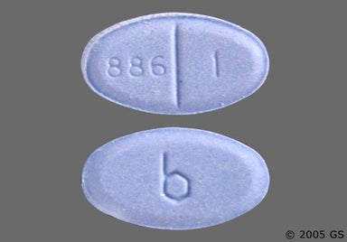 Purple Oval 886 1 - Estradiol 1mg Tablet