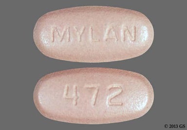 Pink Oval Mylan - Mycophenolate Mofetil 500mg Tablet