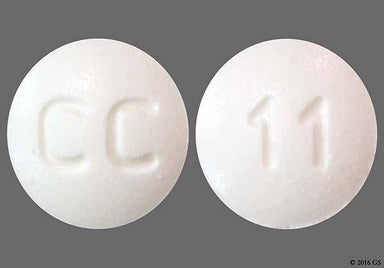 White Round CC - Flecainide Acetate 50mg Tablet