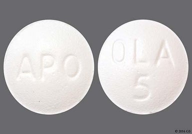 White Round OLA 5 - Olanzapine 5mg Tablet