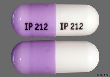 Purple, White Capsule IP 212 IP 212 - Phenytoin Sodium 100mg Extended-Release Capsule