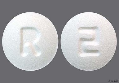 White Round R And 2 - Quetiapine Fumarate 50mg Tablet