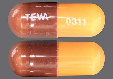 Brown Teva 0311 - Loperamide Hydrochloride 2mg Capsule