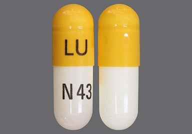 White, Yellow Capsule LU N43 - Celecoxib 200mg Capsule