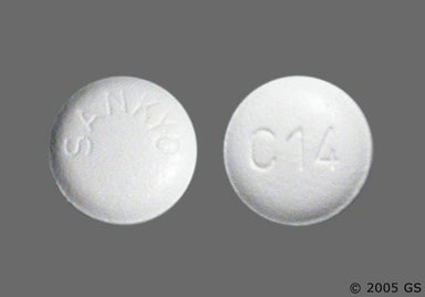 White Round Sankyo And C14 - Olmesartan Medoxomil 20mg Tablet