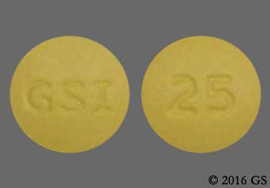 Yellow Round Gsi And 25 - Vemlidy 25mg Tablet