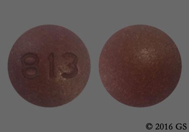 Red-brown Round 813 - Phenazopyridine Hydrochloride 200mg Tablet