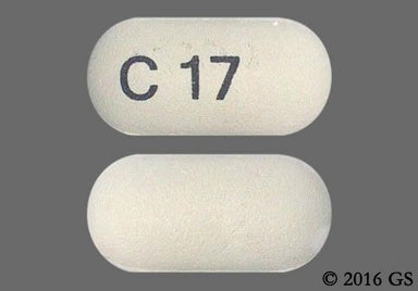White Oblong C 17 - Cefprozil 500mg Tablet