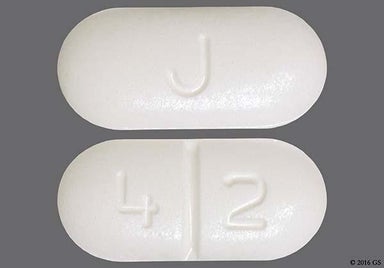 White Oblong 4 2 And J - Modafinil 200mg Tablet