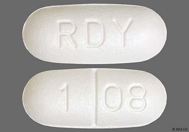 White Oblong 1 08 - Naproxen Sodium 550mg Tablet