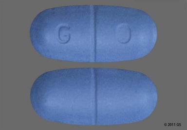 Blue Oblong G 0 - Naproxen Sodium 550mg Tablet