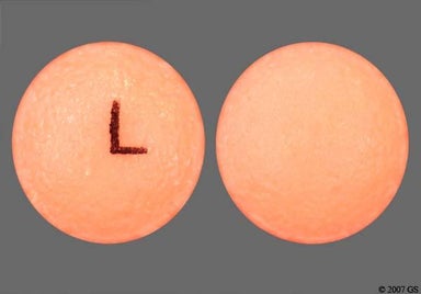 Pink-Orange Round L - Walgreens Aspirin 81mg Enteric Coated Tablet