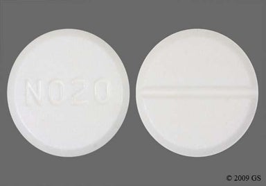 White Round N020 - Allopurinol 100mg Tablet