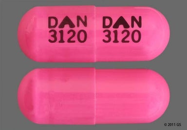 Pink Capsule DAN 3120 DAN 3120 - Clindamycin Hydrochloride 300mg Capsule