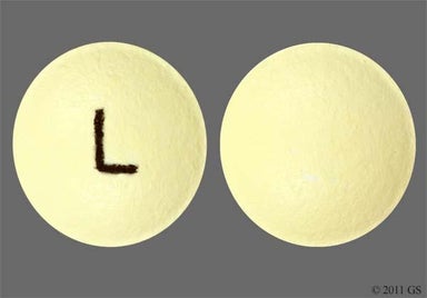 Yellow Round L - Walgreens Aspirin 81mg Enteric Coated Tablet