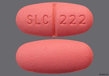 Pink Oblong SLC 222 - Levetiracetam 500mg Tablet