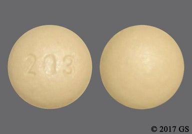 Peach Round 203 - Darifenacin Hydrobromide 15mg Extended-Release Tablet