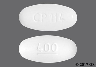 White Oval Cp 114 And 400 - Acyclovir 400mg Tablet