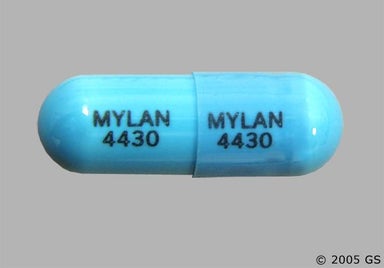 Blue Capsule MYLAN 4430 MYLAN 4430 - Flurazepam Hydrochloride 30mg Capsule