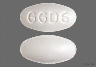 White Oval GGD6 - Azithromycin 250mg Tablet (6ct Blister Card)