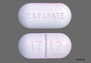 Pink Oblong Carafate And 17 12 - Sucralfate 1g Tablet