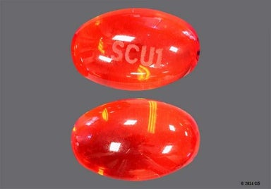 Red Capsule SCU1 - Docusate Sodium 100mg Softgel