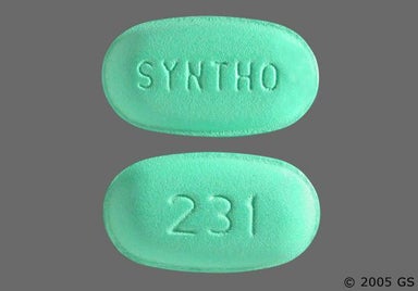 Green Oval SYNTHO - Esterified Estrogens/Methyltestosterone Full Strength 1.25mg-2.5mg Tablet