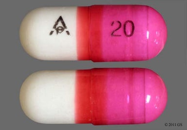 Pink And White Logo 20 - Diphenhydramine Hydrochloride 25mg Capsule