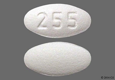 White Oval 255 - Carvedilol 6.25mg Tablet