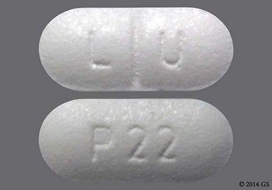 White Oblong P22 And L U - Losartan Potassium 50mg Tablet