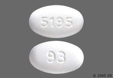 White Oval 5195 - Penicillin VK 500mg Tablet