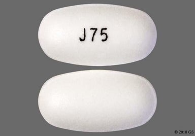 White Oval J 75 - Sevelamer Carbonate 800mg Tablet
