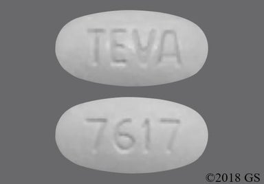 White Oval TEVA - Olmesartan Medoxomil/Hydrochlorothiazide 40mg-25mg Tablet