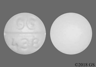 White Round Gg 438 - Pindolol 5mg Tablet