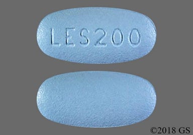 Blue Oval LES200 - ZURAMPIC 200mg Tablet