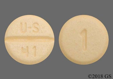 Yellow Round U-S 41 - Bumetanide 1mg Tablet