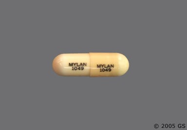 Beige Capsule MYLAN 1049 MYLAN 1049 - Doxepin Hydrochloride 10mg Capsule