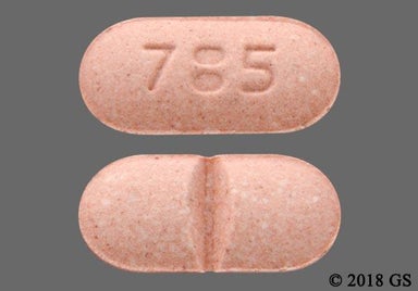Pink Oblong 785 - Doxazosin Mesylate 4mg Tablet