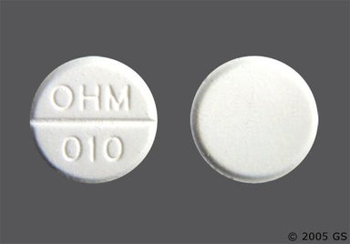 White Round OHM 010 - Acetaminophen 325mg Tablet