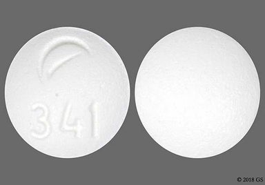 White Round Logo 341 - Desipramine Hydrochloride 10mg Tablet