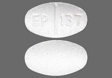 White Oval EP 137 - Benztropine Mesylate 1mg Tablet