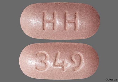 Purple Oblong Hh And 349 - Valsartan and Hydrochlorothiazide 320mg-25mg Tablet