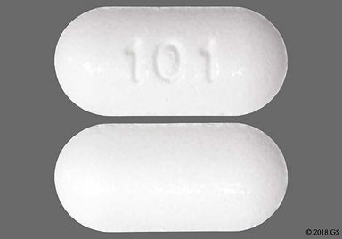White Oblong 101 - Metformin Hydrochloride 500mg Extended-Release Tablet