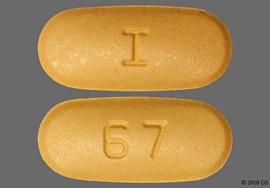 Orange Oval 67 And I - Valsartan 160mg Tablet