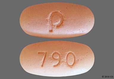 Pink Oval P And 790 - Olmesartan Medoxomil/Amlodipine/Hydrochlorothiazide 40mg-10mg-25mg Tablet