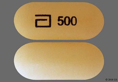 Orange Oblong LOGO 500 - Niacin 500mg Extended-Release Tablet