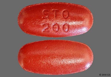 Red-Brown Oval Sto 200 - Carbidopa/Levodopa/Entacapone 50mg-200mg-200mg Tablet