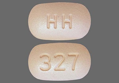 Pink Oblong 327 And Hh - Irbesartan/Hydrochlorothiazide 300mg-12.5mg Tablet